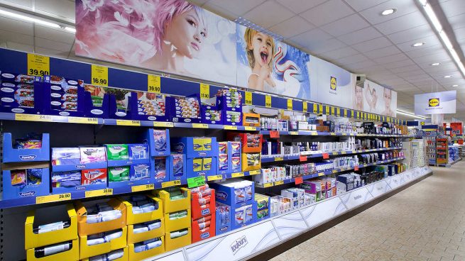 Estantes de los supermercados Lidl
