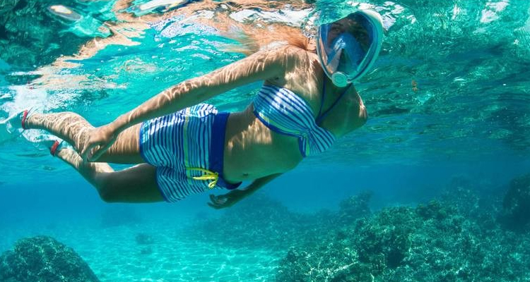 Máscara buceo de Decathlon