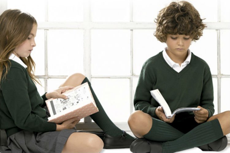 Niños en la vuelta al cole de El Corte Inglés