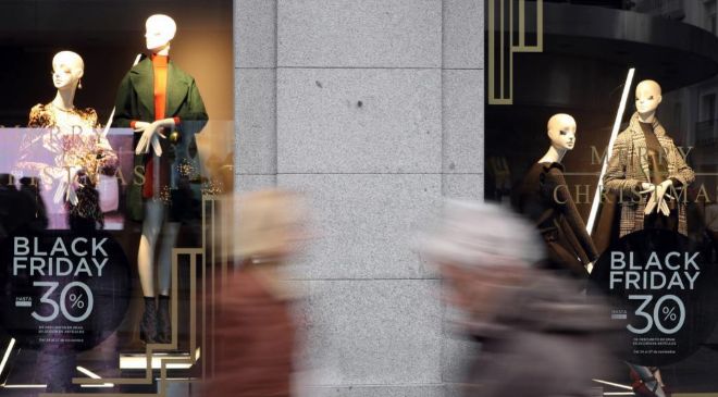 Escaparate de Black Friday