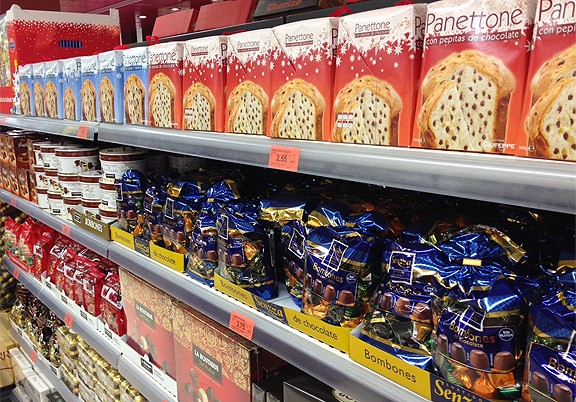 Estantes navideños de Mercadona