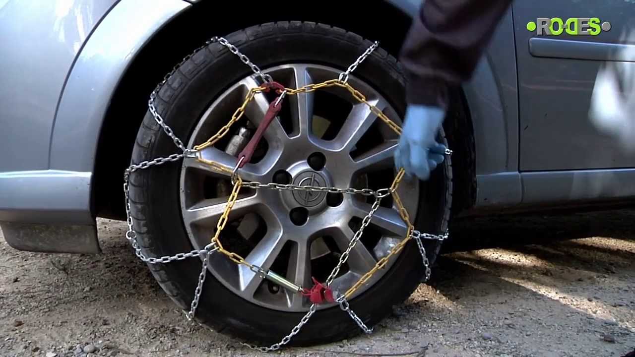 ¿Cómo poner las cadenas en tu coche? 