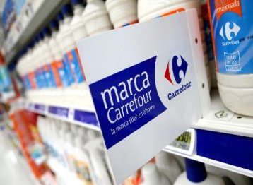 Etiqueta de marca blanca Carrefour