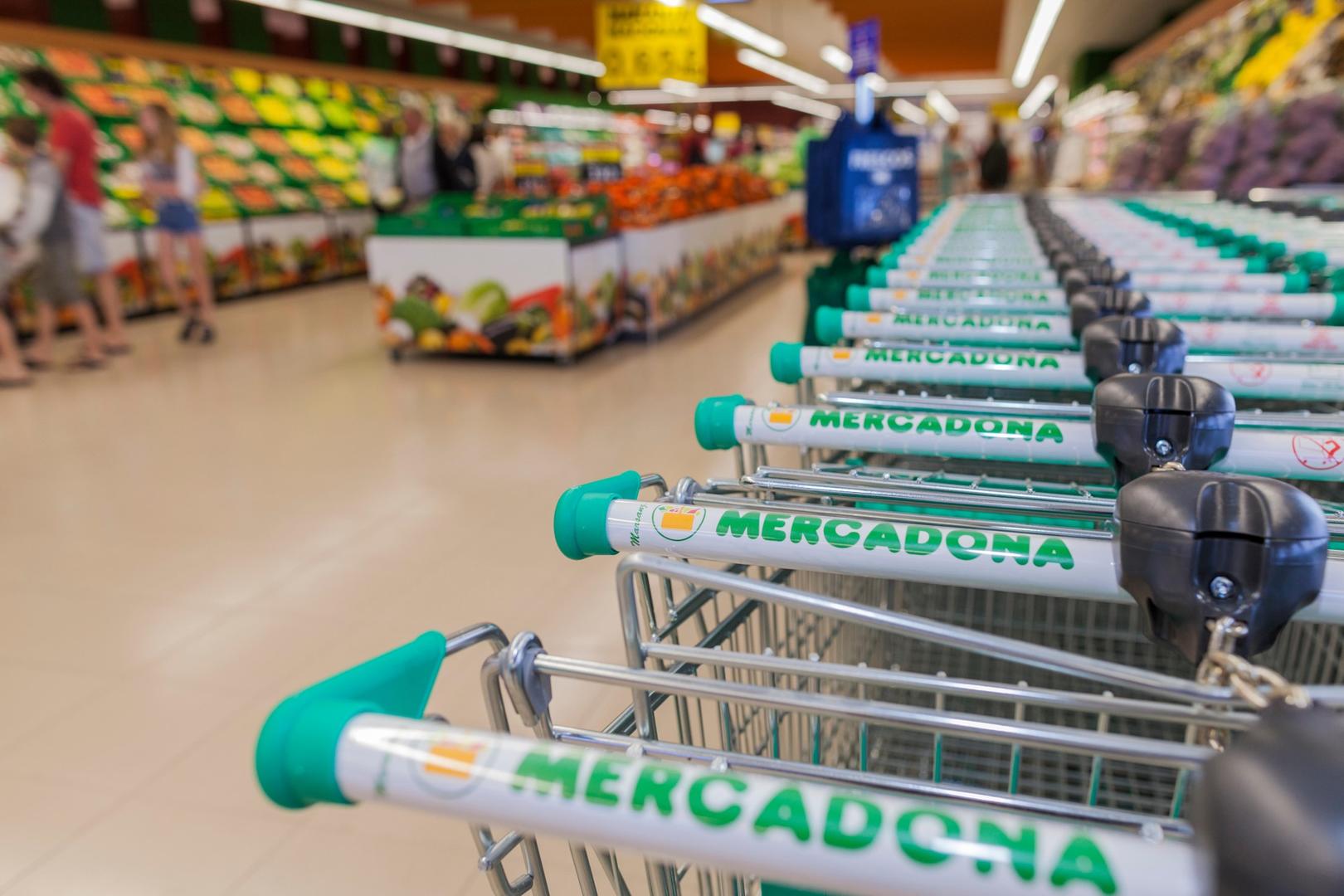 Carritos de los supermercados Mercadona