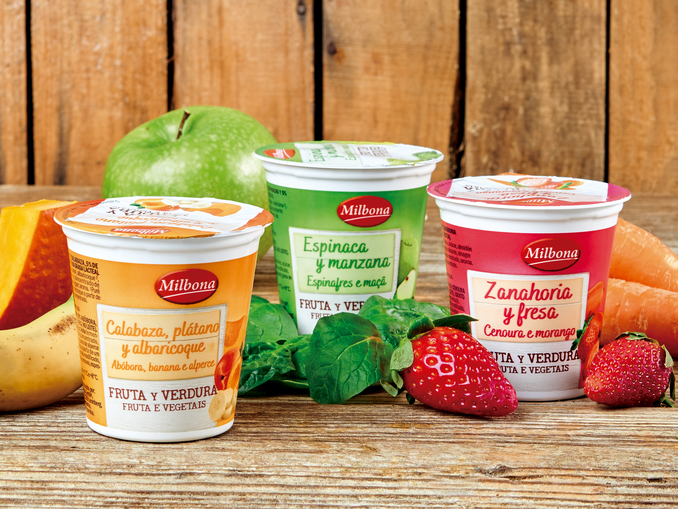 Yogures con verduras de Lidl