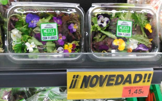 Novedad, ensalada de flores Mercadona