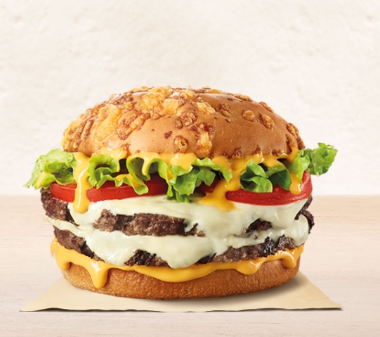 nueva hamburguesa en Burguer King de queso