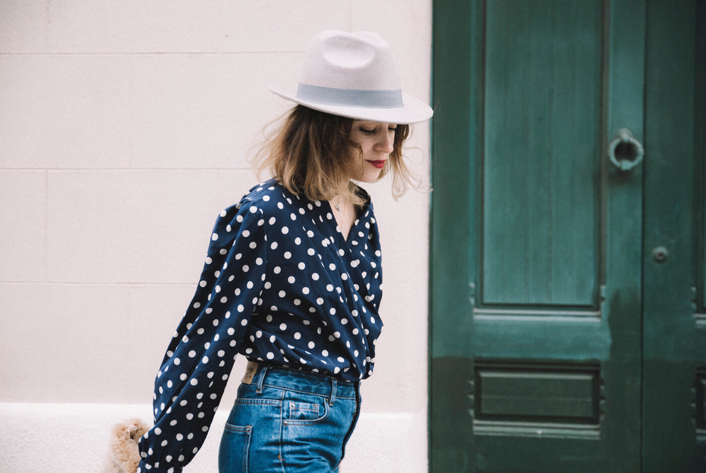 Street style con lunares