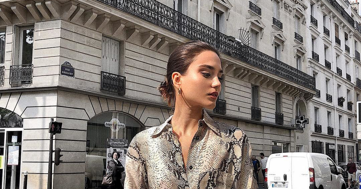 Estampado de serpiente Street Style