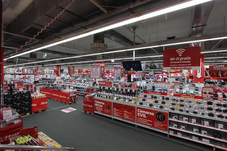 Interior de una tienda Media Markt