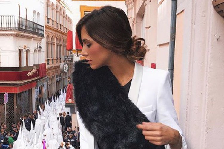 Rocío Osorno con un look de Semana Santa