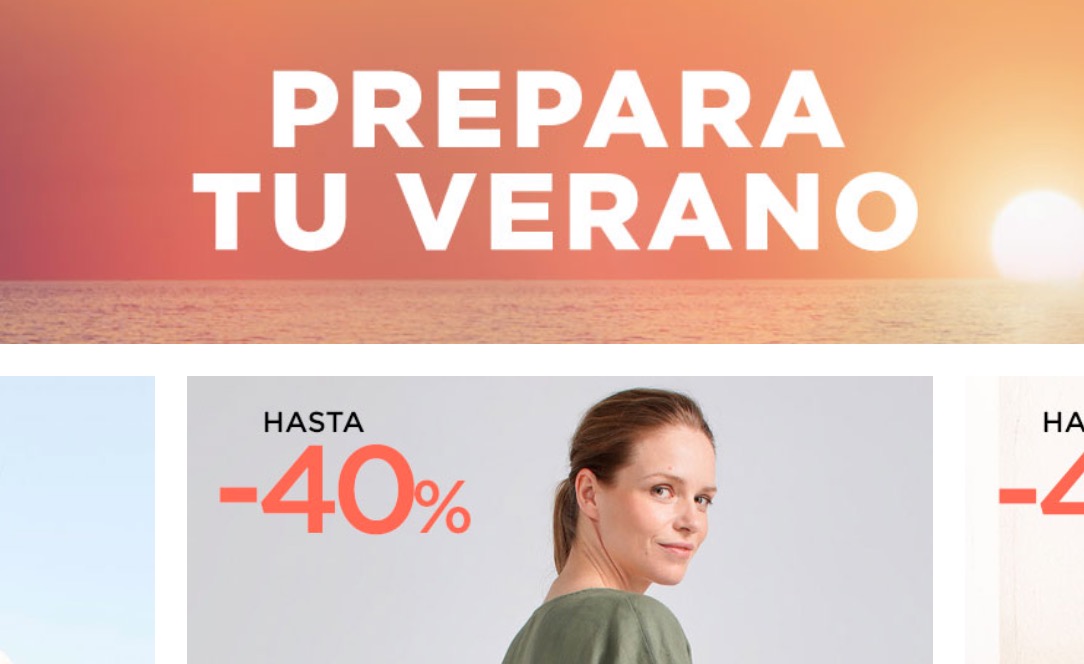 Portada de la web de El Corte Inglés