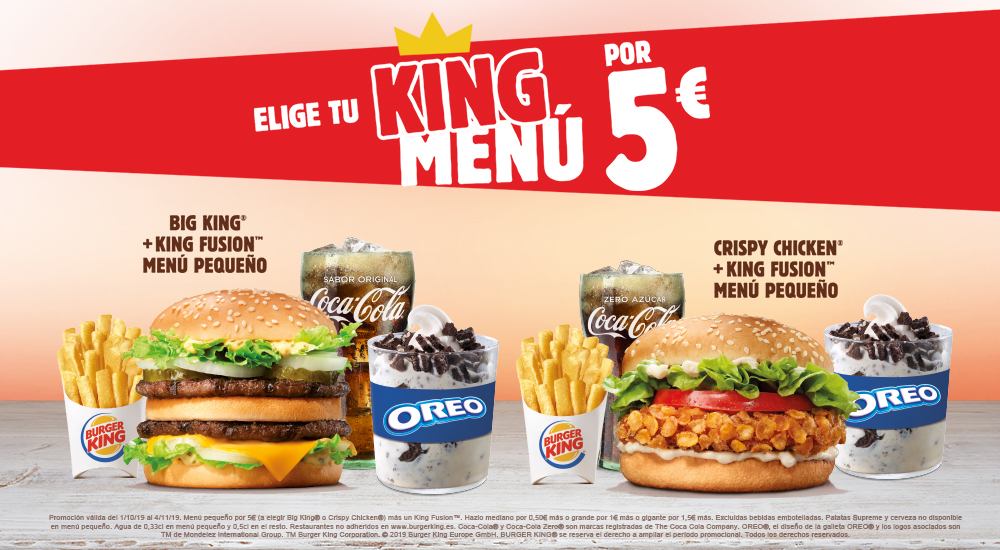ofertas de Burguer King para octubre