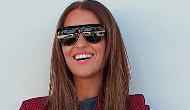 Traje de Paula Echevarría de Stradivarius