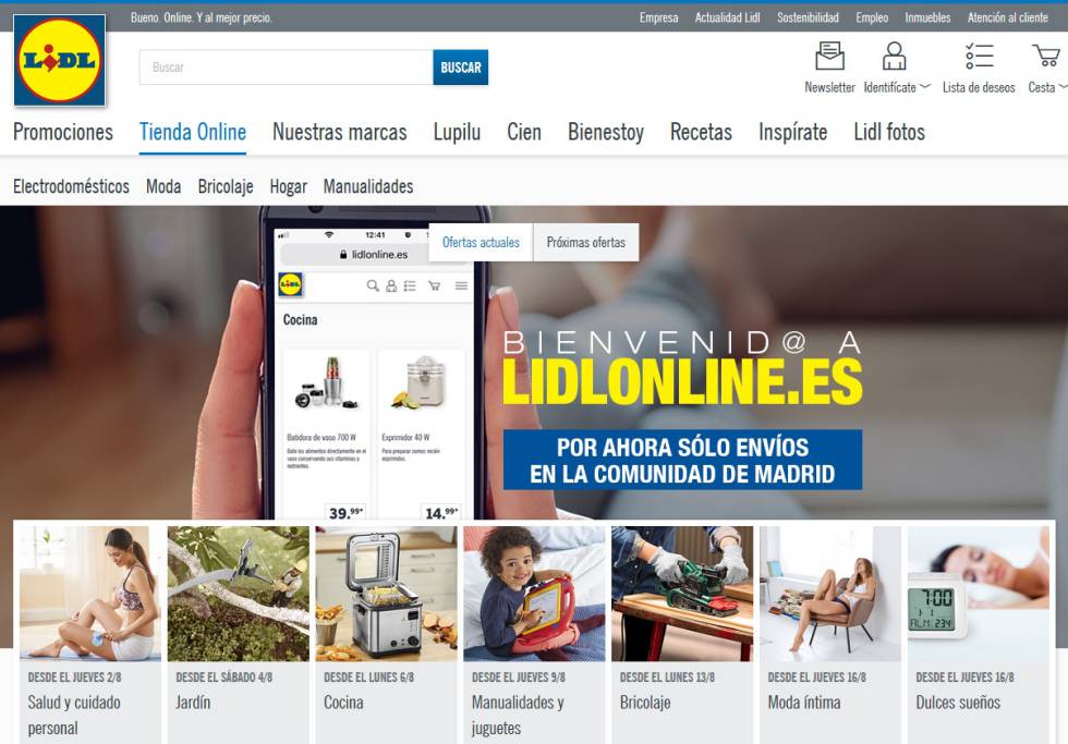 Web online de Lidl