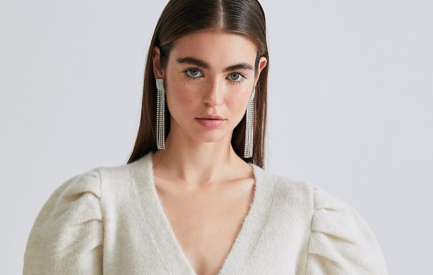 Cardigan Mangas abollonadas