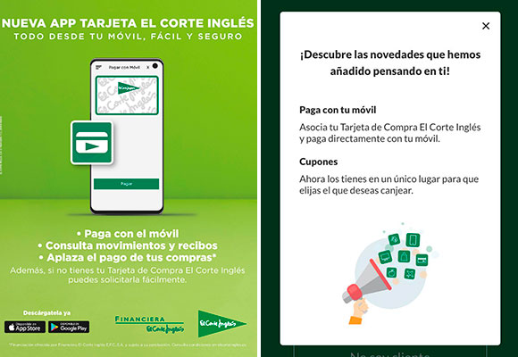 Nueva aplicación de El Corte Inglés