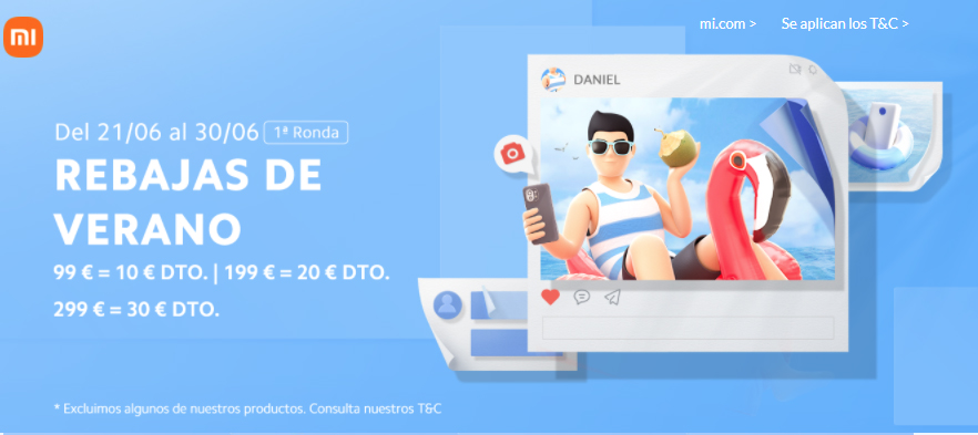 Llegan las rebajas de verano a Xiaomi con grandes descuentos