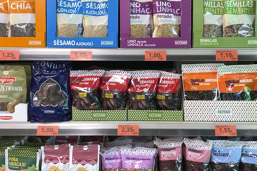 Dátiles de Hacendado en Mercadona